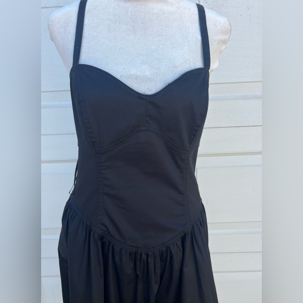 Women's Steve madden black fit and flare corset style dress 8 - Picture 2 of 7
